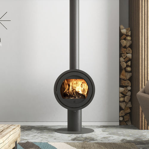 Stufa a legna - Dik Geurts - Odin Tunnel, Base - DRU - 5 kW...10 kW / a pavimento / a 2 facciate