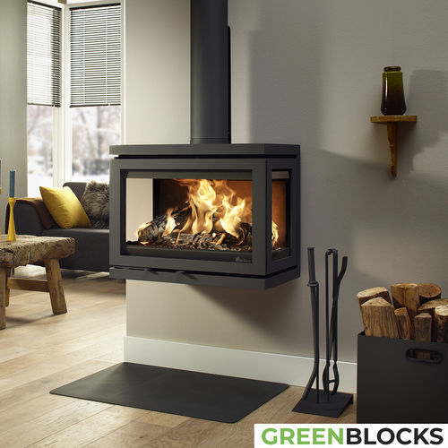 Stufa a legna - Dik Geurts - Vidar Triple Medium, Wall - DRU - 9 kW / 4 kW / da parete