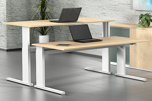 Scrivania per open space - IMOVE-S - Leuwico - contemporanea / impiallacciata in legno / in melaminico
