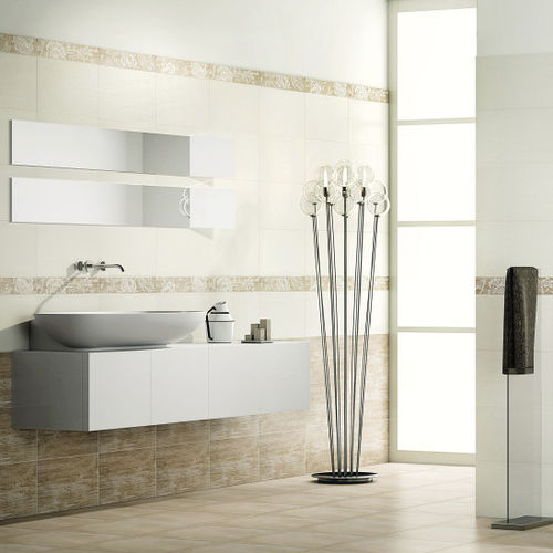 Piastrella in ceramica - EUPHORIA : BIANCO SETA - Naxos - finitura naturale / da interno / da bagno
