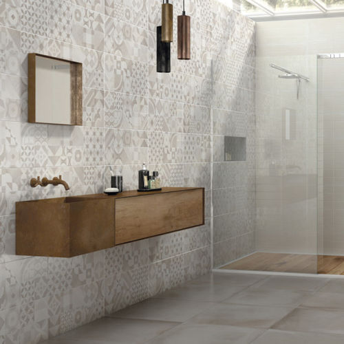 Piastrella in gres porcellanato - ARGILLE : EVOQUE NOGAL - Naxos - opaca / da bagno / da parete