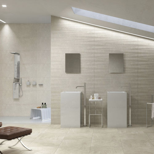 Piastrella in gres porcellanato - BUILD : FORM WHITE - Naxos - in ceramica / opaca / da interno