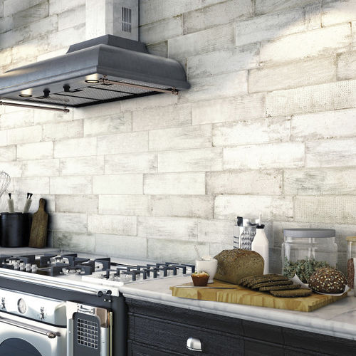 Piastrella in gres porcellanato - MAKER : BRICK DESIGN - Naxos - opaca / da interno / da parete