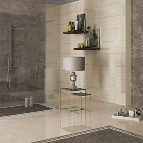 Piastrella in gres porcellanato - ABSOLUTE : GRIGIO IMPERIALE - Naxos - levigata / da interno / da parete