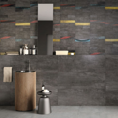 Piastrella in ceramica - ACADEMY : OBSIDIAN - Naxos - opaca / da bagno / da parete