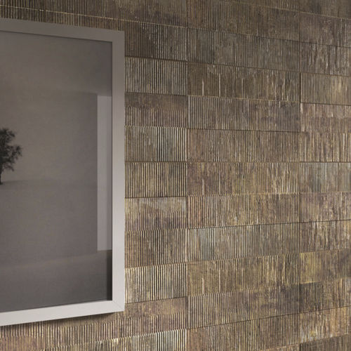 Piastrella in ceramica - ALLOY : CORTEN 3D - Naxos - opaca / da bagno / da parete