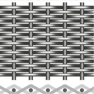 Tela metallica per interni - PLAIN DUTCH WEAVE - Actis Furio - a maglia stretta / grigia / decorativa