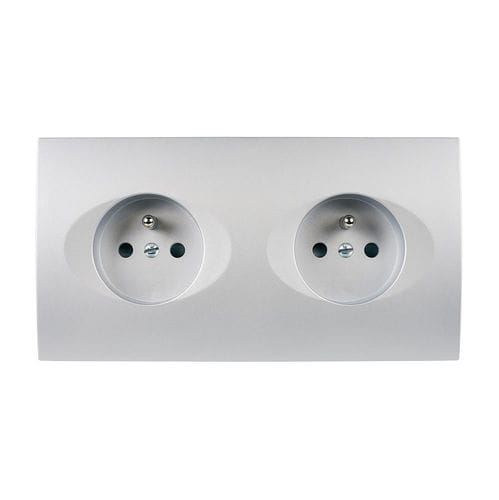 Presa di corrente - Karo - MOD ELEC - doppia / da parete / da incasso