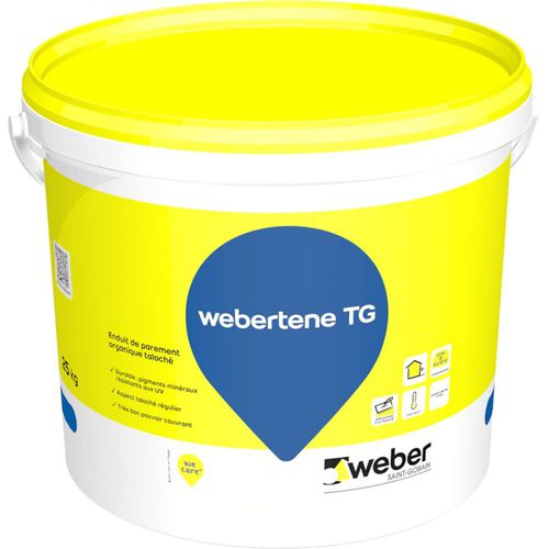 Intonaco di rivestimento - WEBERTENE TG - Weber Industries - per facciata / per muri / per calcestruzzo