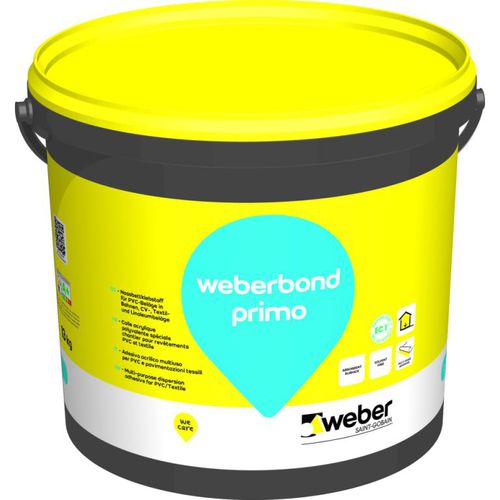Colla a base di resina acrilica - WEBERBOND PRIMO - Weber Industries - per calcestruzzo / per cartongesso / per pavimento