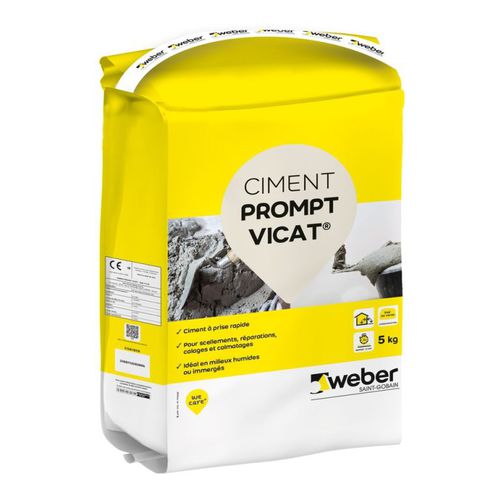 Malta sigillante - PROMPT VICAT®  - Weber Industries - per massetto / per muratura / per calcestruzzo