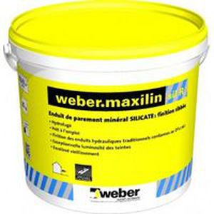 Intonaco di rivestimento - WEBER.MAXILIN SIL R - Weber Industries - per muro / in plastica / ai silicati