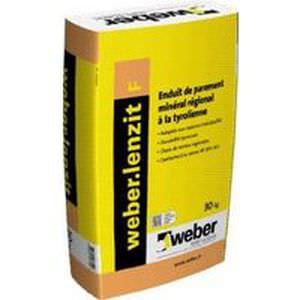 Intonaco di impermeabilizzazione - WEBER.LENZIT F - Weber Industries - per facciata / minerale