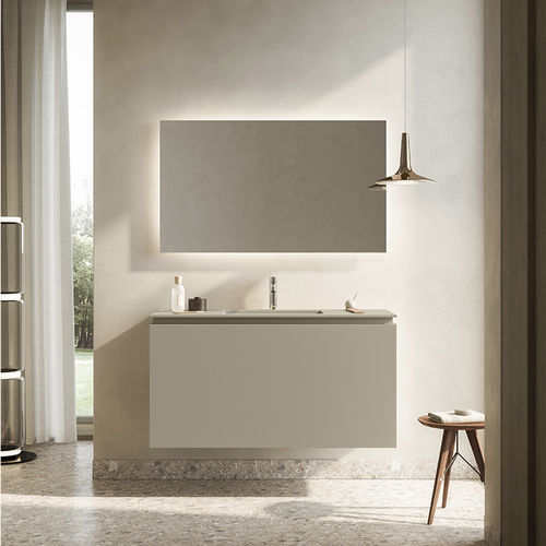 Mobile lavabo da appoggio - AMIATA - karol - sospeso / in legno / contemporaneo