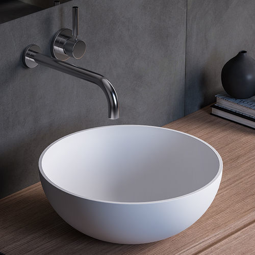 Lavabo da appoggio - TW  - karol - in Solid Surface / lucido / finitura opaca