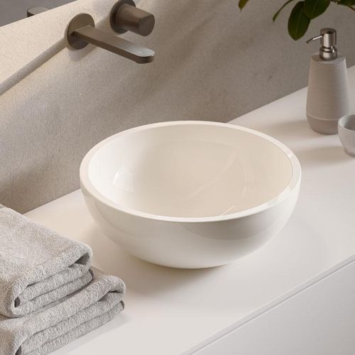 Lavabo da appoggio - RG - karol - in Solid Surface / colorato / rotondo