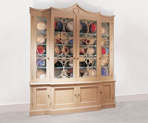 Credenza con alzata in stile - CHERINGTON - William Yeoward - in noce