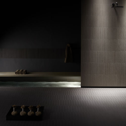 Mosaico in gres porcellanato - CLAY MIX SMOKE - Mosaico + - liscio / da interno / da esterno