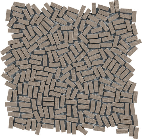 Mosaico in gres porcellanato - CLAY - Mosaico + - da interno / da pavimento / rettangolare