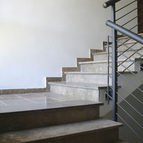 Piastrella in travertino - BECAGLI SCURO - PIETRE DI RAPOLANO PDR SRL - levigata / spazzolata / da esterno