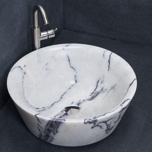 Lavabo da appoggio - SIMPLE LILAC - PIETRE DI RAPOLANO PDR SRL - in marmo / finitura opaca / lucido