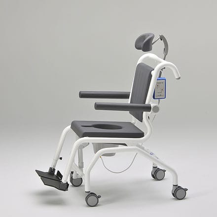 Sedile per doccia mobile - SCC 250 COMFORT E - RCN Medizin- und Rehatechnik - da appoggio / in PUR / in acciaio inossidabile