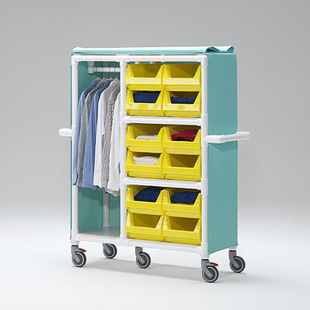 Carrello portabiancheria - WB 312 - RCN Medizin- und Rehatechnik - contract / in plastica / in Textilene®