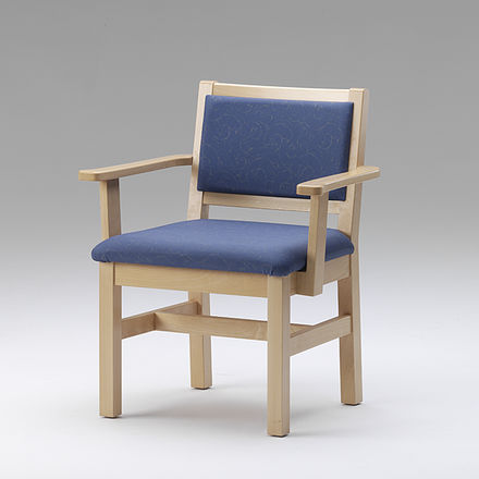 Poltrona medica in tessuto - HS 400 XXL - RCN Medizin- und Rehatechnik - in legno massiccio / manuale / blu