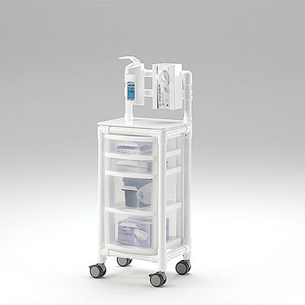 Carrello terapia - KTW 100 HS MRT - RCN Medizin- und Rehatechnik - per struttura sanitaria / in ottone / in plastica