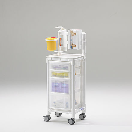 Carrello terapia - KTW 100 HS ATS SPA - RCN Medizin- und Rehatechnik - per struttura sanitaria / in plastica