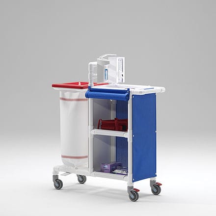 Carrello terapia - MC 231 S - RCN Medizin- und Rehatechnik - portabiancheria / per struttura sanitaria / in plastica