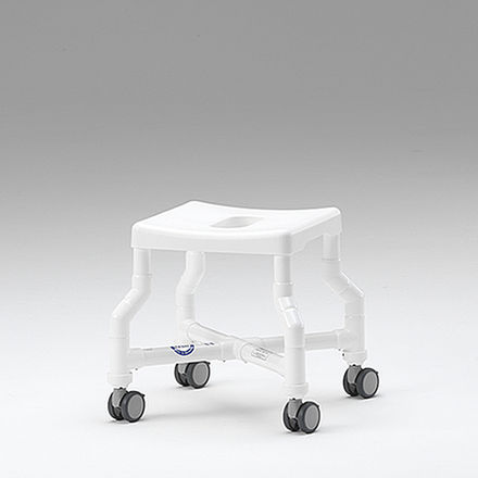 Sgabello da doccia classico - DH 49 DLR - RCN Medizin- und Rehatechnik - in resina / con supporto in plastica / con rotelle