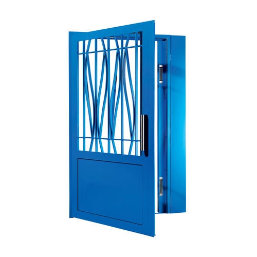 Porta d'ingresso - IBISCUS - decayeux - in acciaio galvanizzato / in acciaio inossidabile / in lamiera d'acciaio