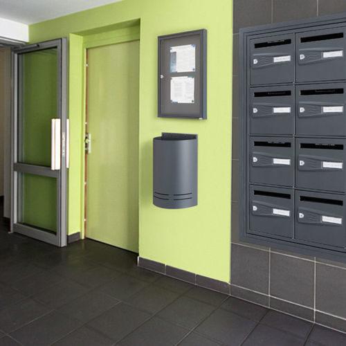 Portarifiuti pubblico - 331 series - decayeux - da parete / in acciaio / da interno