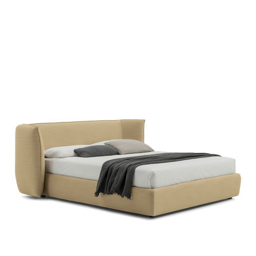 Letto matrimoniale - Jill - Bolzan Srl-Società Benefit - contemporaneo / imbottito / con testiera