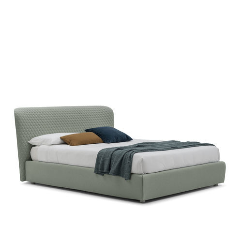 Letto matrimoniale - Corolle - Bolzan Srl-Società Benefit - contemporaneo / imbottito / con testiera imbottita