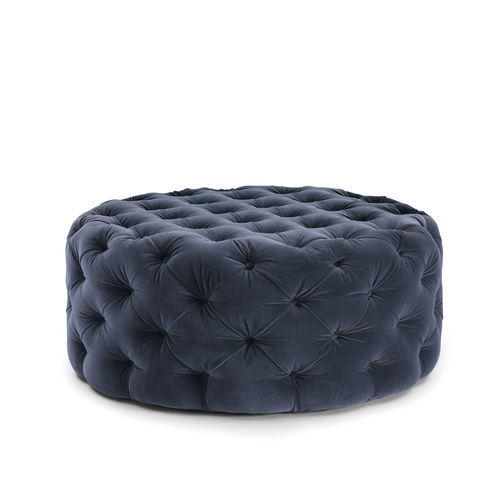 Ottomana chesterfield - Selene - Bolzan Srl-Società Benefit - in tessuto / tonda / Made in Italy