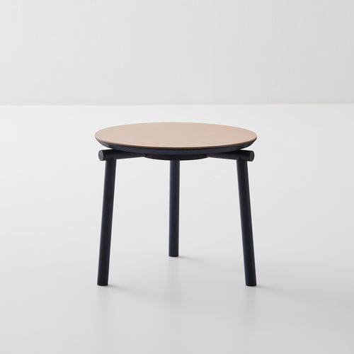Comodino contemporaneo - Jack-e - Bolzan Srl-Società Benefit - in marmo / con supporto in legno / rotondo