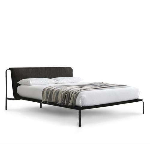 Letto matrimoniale - Bend-e Wood - Bolzan Srl-Società Benefit - contemporaneo / con testiera / Made in Italy