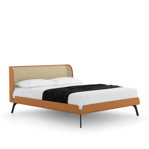 Letto matrimoniale - gabri - Bolzan Srl-Società Benefit - contemporaneo / imbottito / con testiera