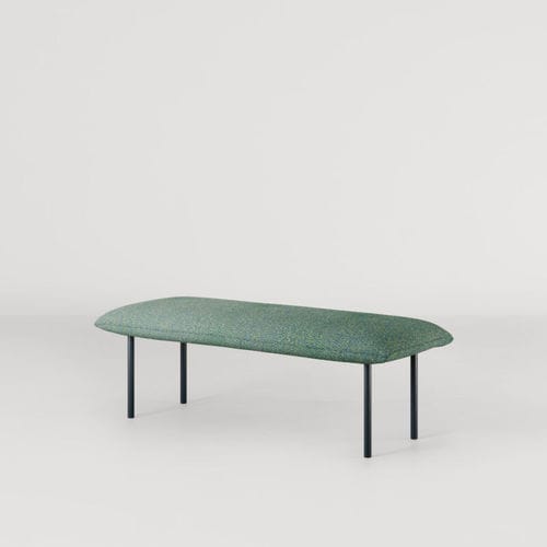 Divanetto imbottito contemporaneo - JILL BENCH  - Bolzan Srl-Società Benefit - in tessuto / con supporto in metallo / per uso contract
