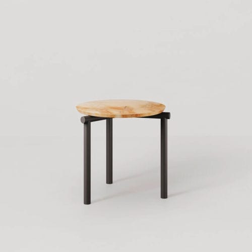 Tavolino basso contemporaneo - JACK-E  - Bolzan Srl-Società Benefit - in pelle / in legno / in marmo