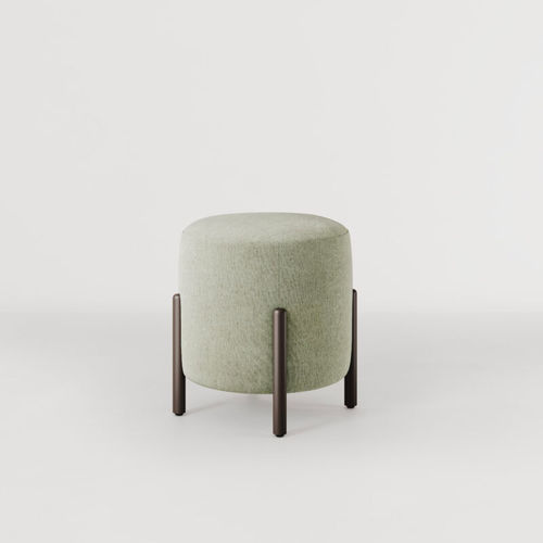 Pouf contemporaneo - FLAG STOCKABLE  - Bolzan Srl-Società Benefit - in legno / in tessuto / tondo