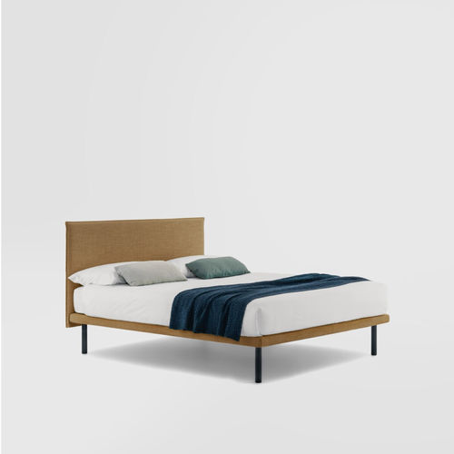 Letto matrimoniale - CAMEO PLANE - Bolzan Srl-Società Benefit - contemporaneo / con testiera / imbottito