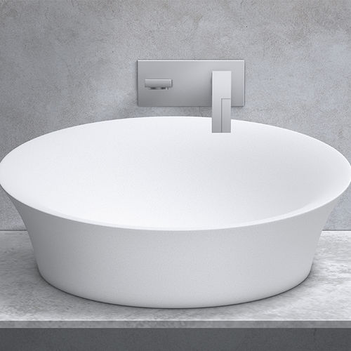 Lavabo da appoggio - A-SERIES CHAMELEON - apaiser - in marmo / circolare / 1 foro