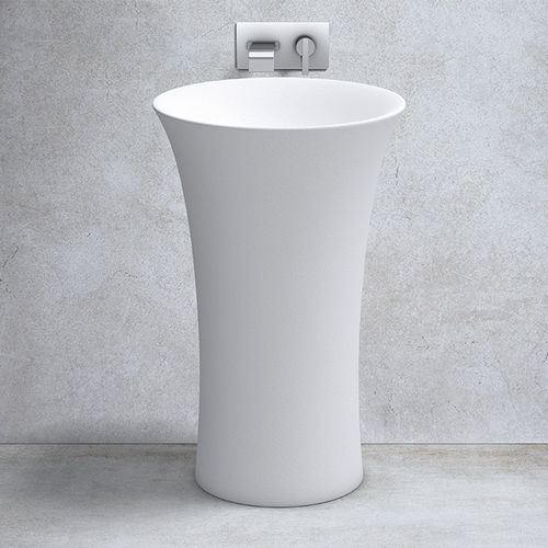 Lavabo autoportante - A-SERIES CHAMELEON - apaiser - in marmo / circolare / 1 foro