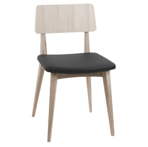 Sedia da ristorante contemporanea - ASUNCION - CMcadeiras - da interno / in tessuto / con supporto in legno