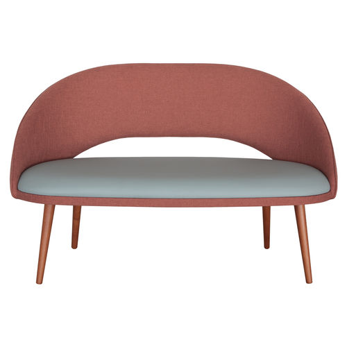 Divano contemporaneo - SINATRA - CMcadeiras - in tessuto / arancione / in legno