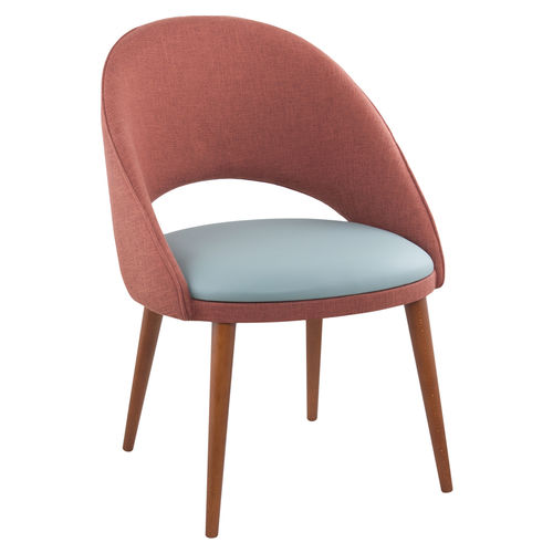 Sedia contemporanea - SINATRA - CMcadeiras - da interno / in tessuto / con supporto in legno
