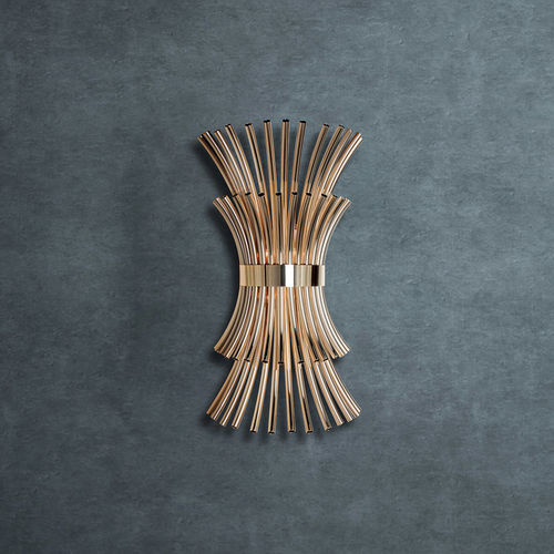 Applique contemporanea - FLUSSO - Ccastro Lighting - da interno / in ottone placcato oro / fissa